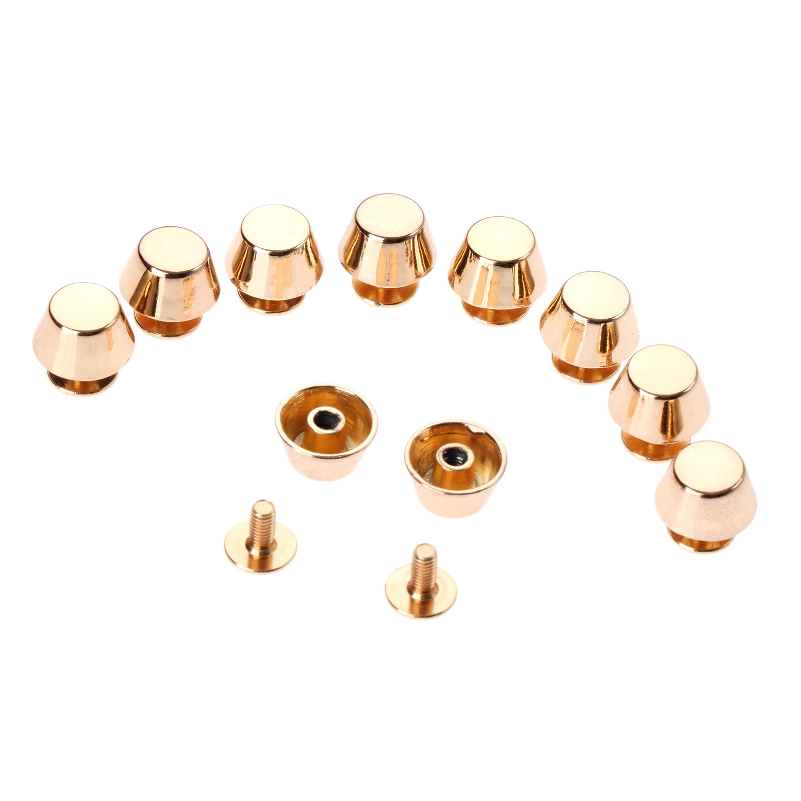 10pcs 4 Colour Leathercraft Luggage Punk Nail Bottom Studs Bag Rivets DIY Craft - Picture 9 of 12