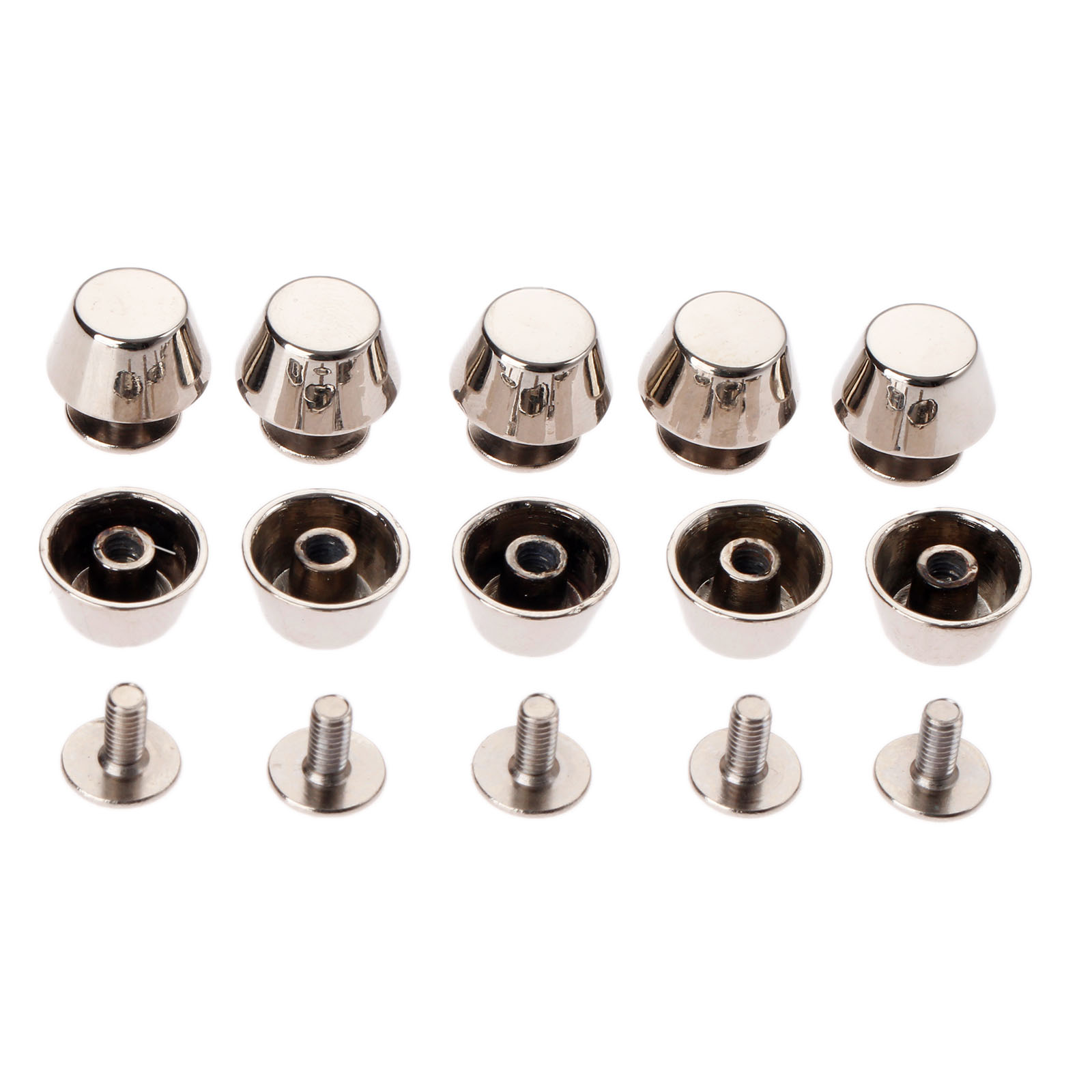 10pcs 4 Colour Leathercraft Luggage Punk Nail Bottom Studs Bag Rivets DIY Craft - Picture 11 of 12