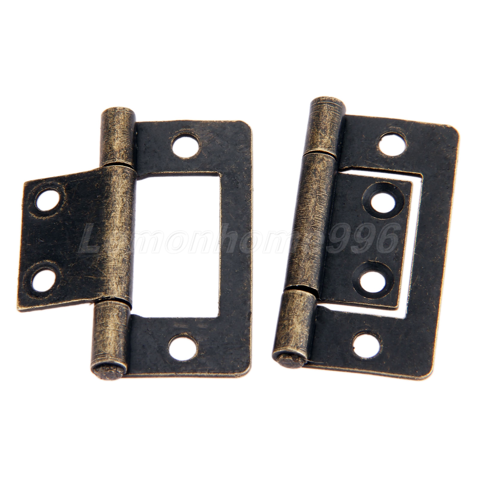 Vintage Jewelry Box Chest Hinges Furniture Door Flush Hinges Hardware eBay