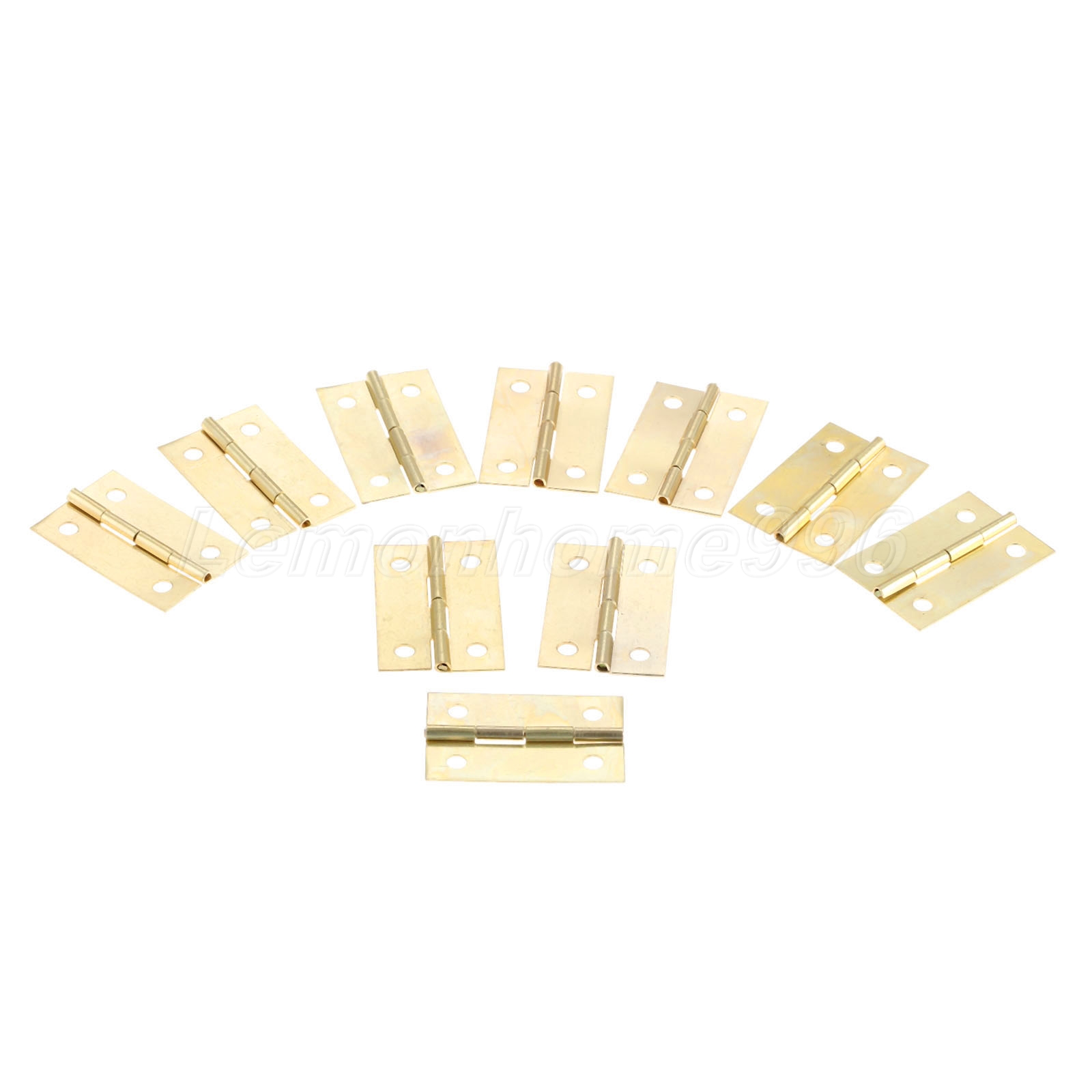 10Pcs 35*21mm Mini Flat Music Box Hinge Retro Jewelry Chests Decoration